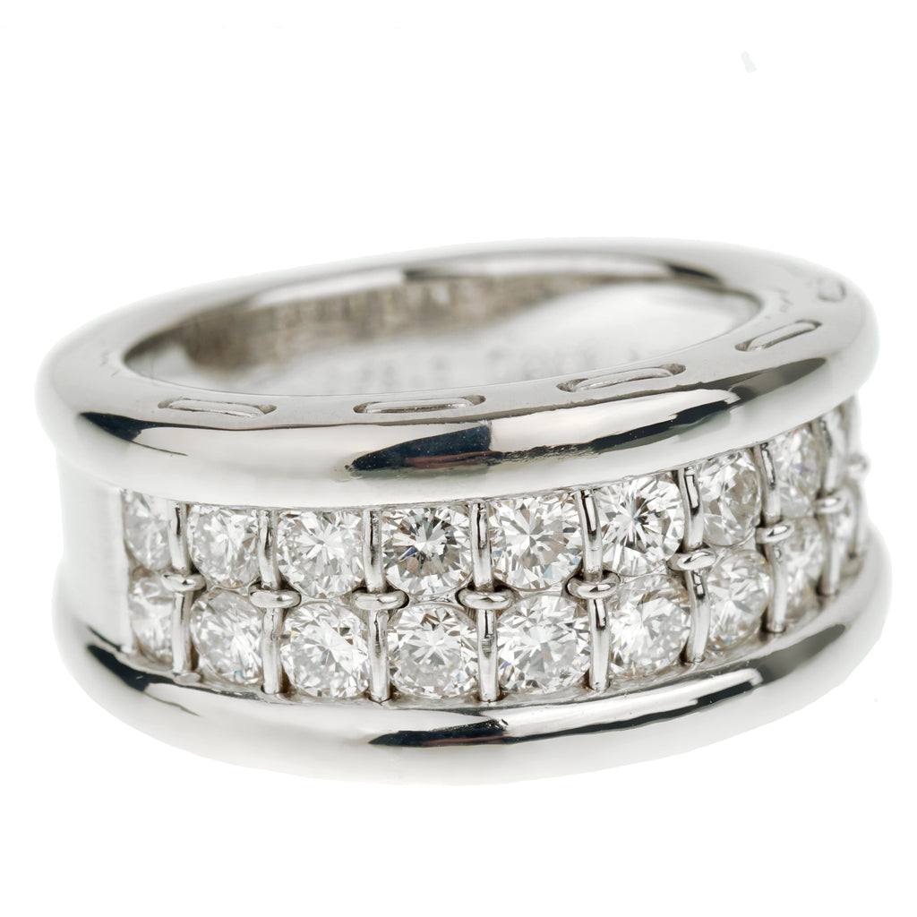 Cartier Vintage White Gold Diamond Band Ring Sz 5 – Opulent 