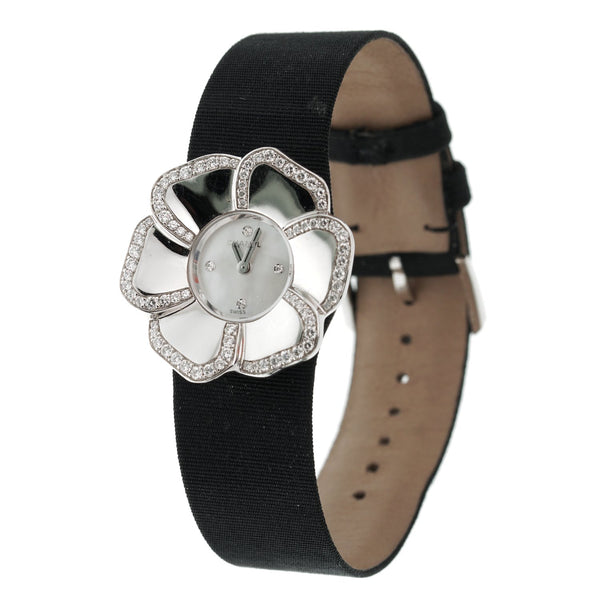 Louis Vuitton - Tambour with Exquisite Rose Gold and White Flower
