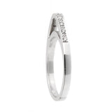 Comete Gioelli Diamond Band White Gold Ring 0000992