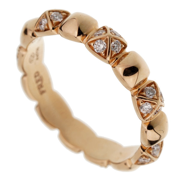 Fred of Paris Rose Gold Diamond Pyramid Ring 0002581