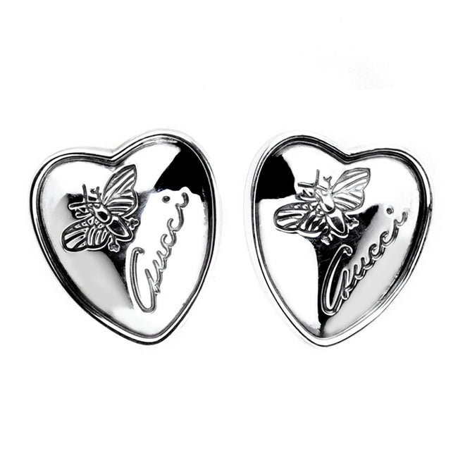 Gucci Butterfly Heart Stud Earrings 0000754