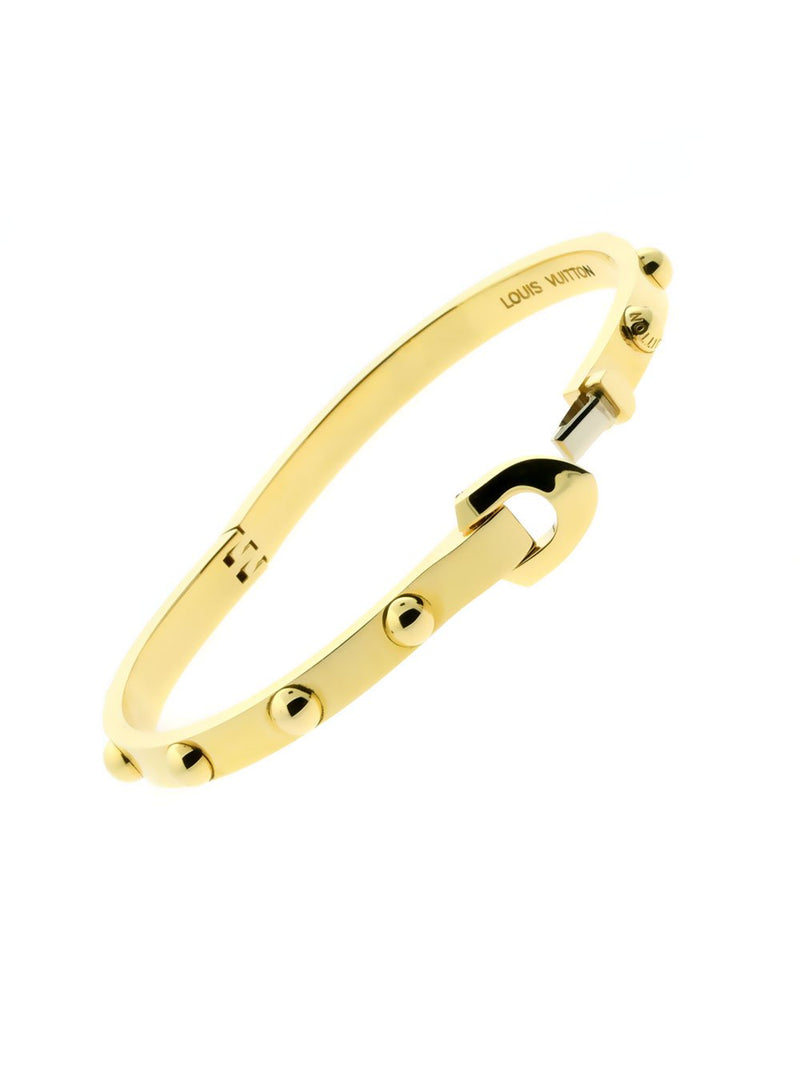 Louis Vuitton Crystal V Wide Bangle - Brass Bangle, Bracelets - LOU716331