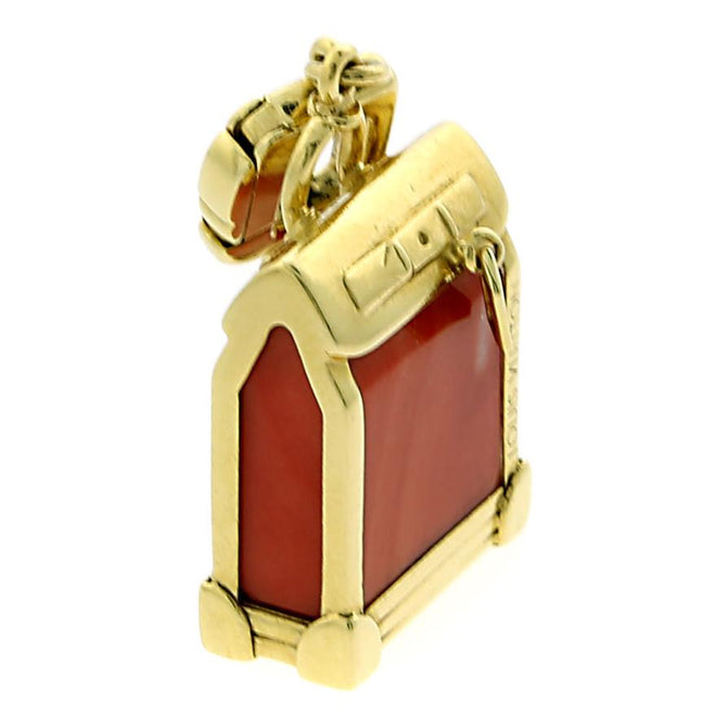 Louis Vuitton Textured Trunk Motif Gold Tone Keychain / Bag Charm Louis  Vuitton