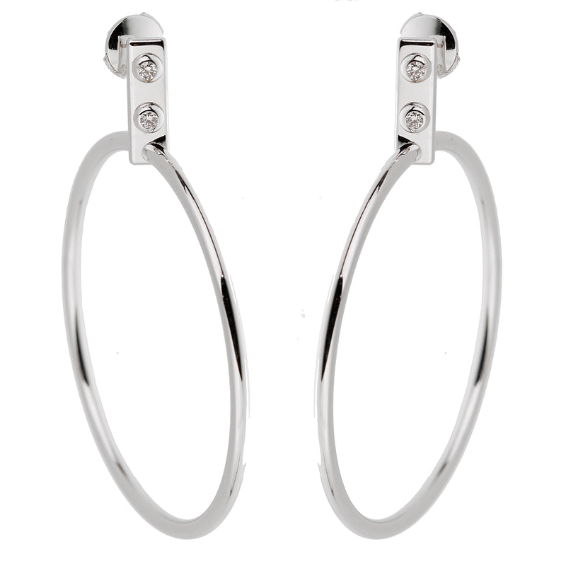 Louis Vuitton LV Empreinte Hoop Earrings