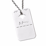 LV dog tag necklace