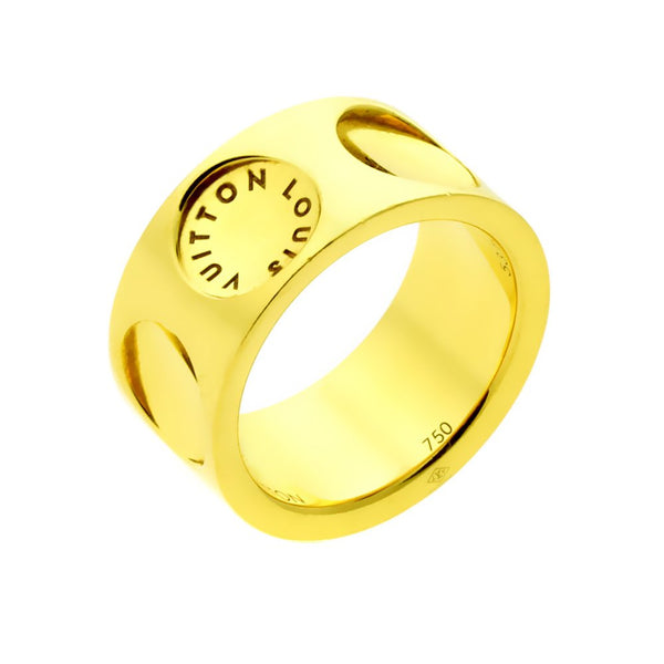 Louis Vuitton Large Empreinte Ring in 18k White Gold