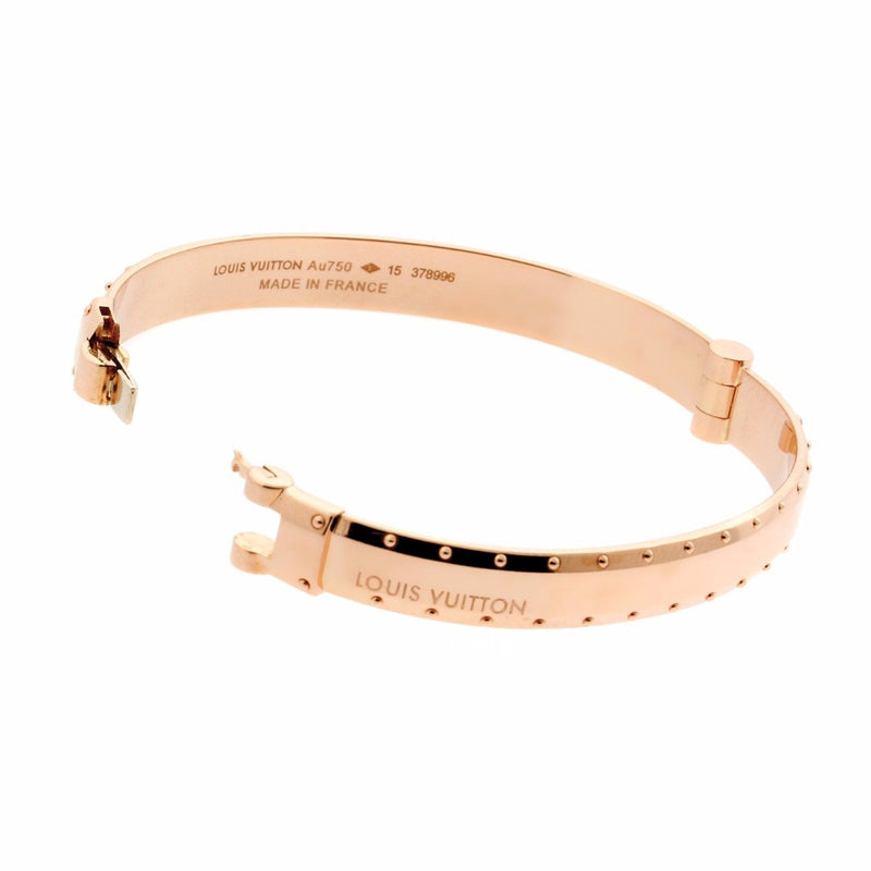 Louis Vuitton Empreinte Bangle Bracelet 18K Rose Gold Rose gold