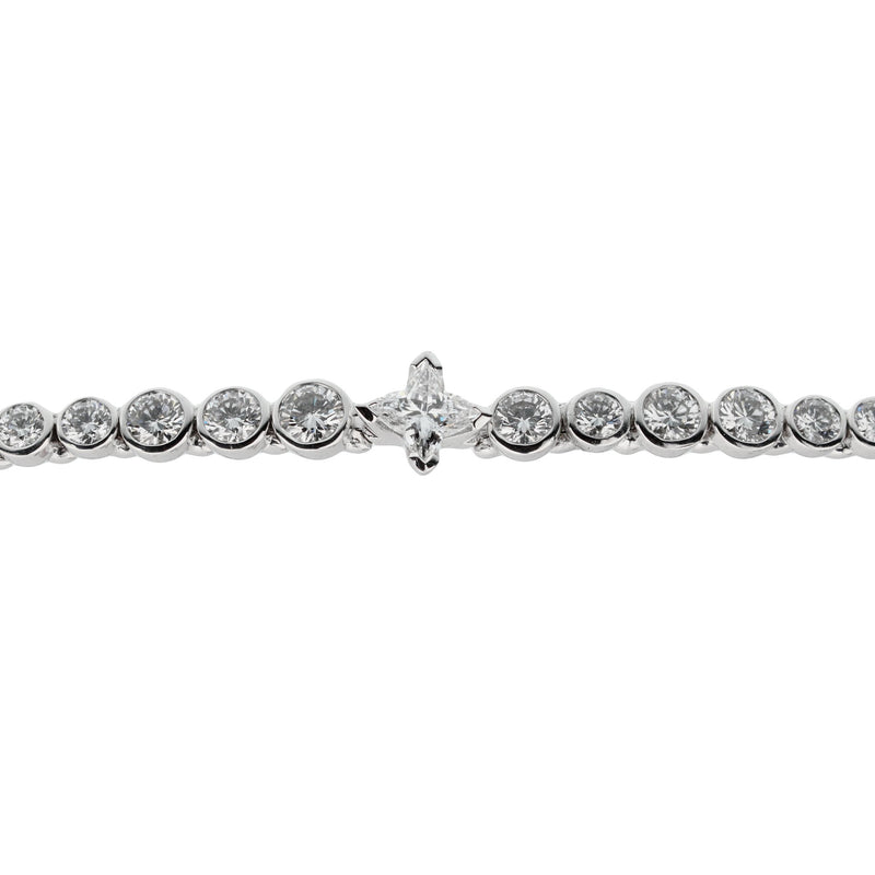 Louis Vuitton Empreinte Diamond White Gold Bracelet For Sale at 1stDibs   louis vuitton bracelet white, lv bracelet white gold, louis vuitton tennis  bracelet