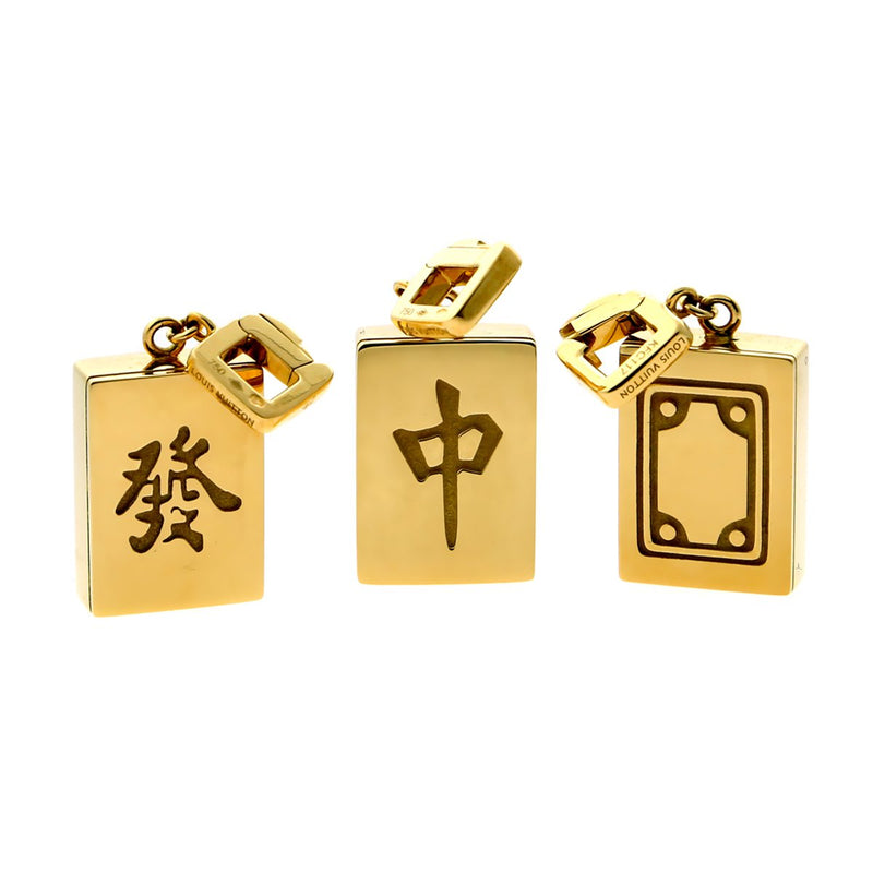 Louis Vuitton Mahjong Wealth Tile Charm Pendant