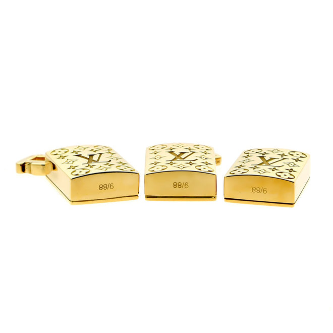 Louis Vuitton Limited Edition Heart Earrings GM Gold in Gold Metal