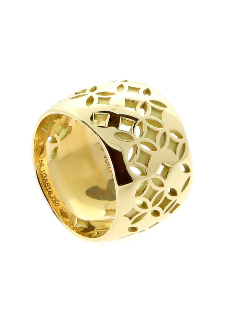 Monogram ring Louis Vuitton Gold size 55 EU in Metal - 34020750