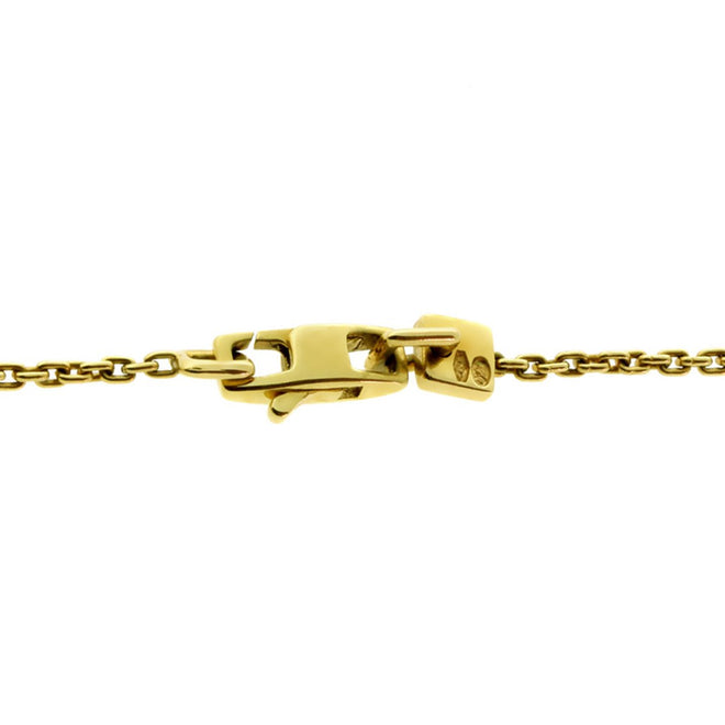 Louis Vuitton Signature Diamond Yellow Gold Necklace – Opulent