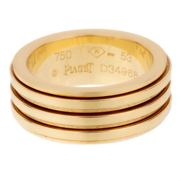 Piaget Possession Yellow Gold Spinning Band Sz 6 1 2 Opulent