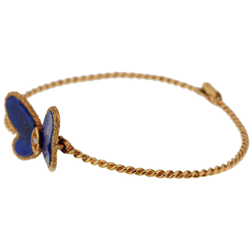 Blue Butterfly Gold Bracelet - Gratinsta